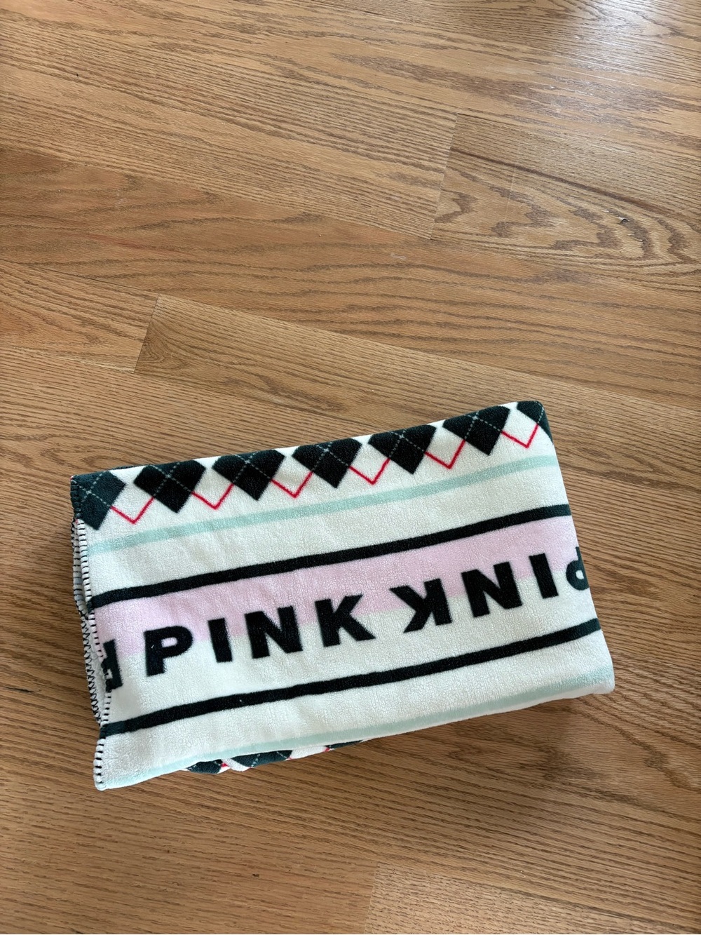 Victorias secret pink fleece blanket